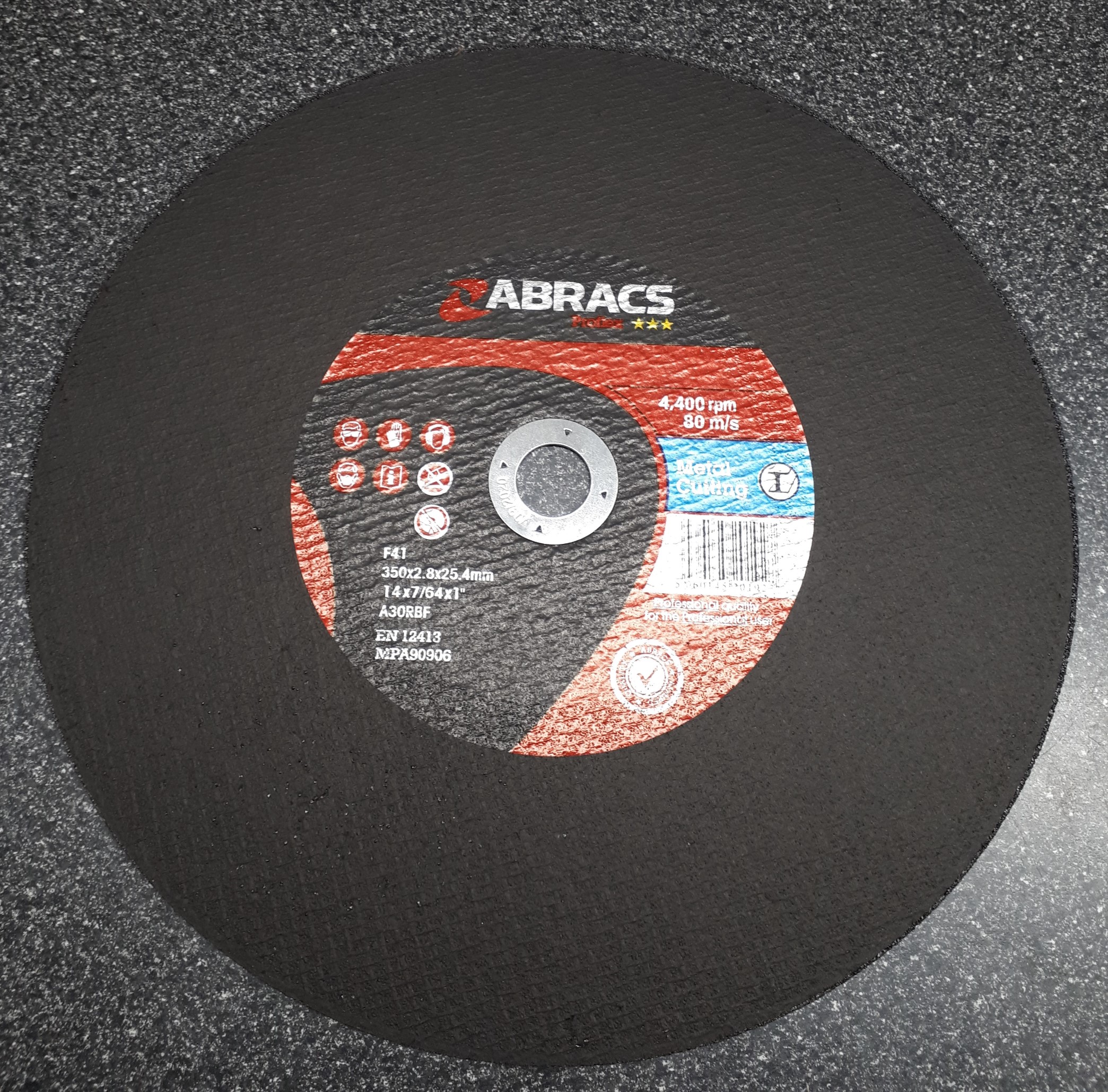 350 x 2.8 x 25 14' Metal Cutting Disc